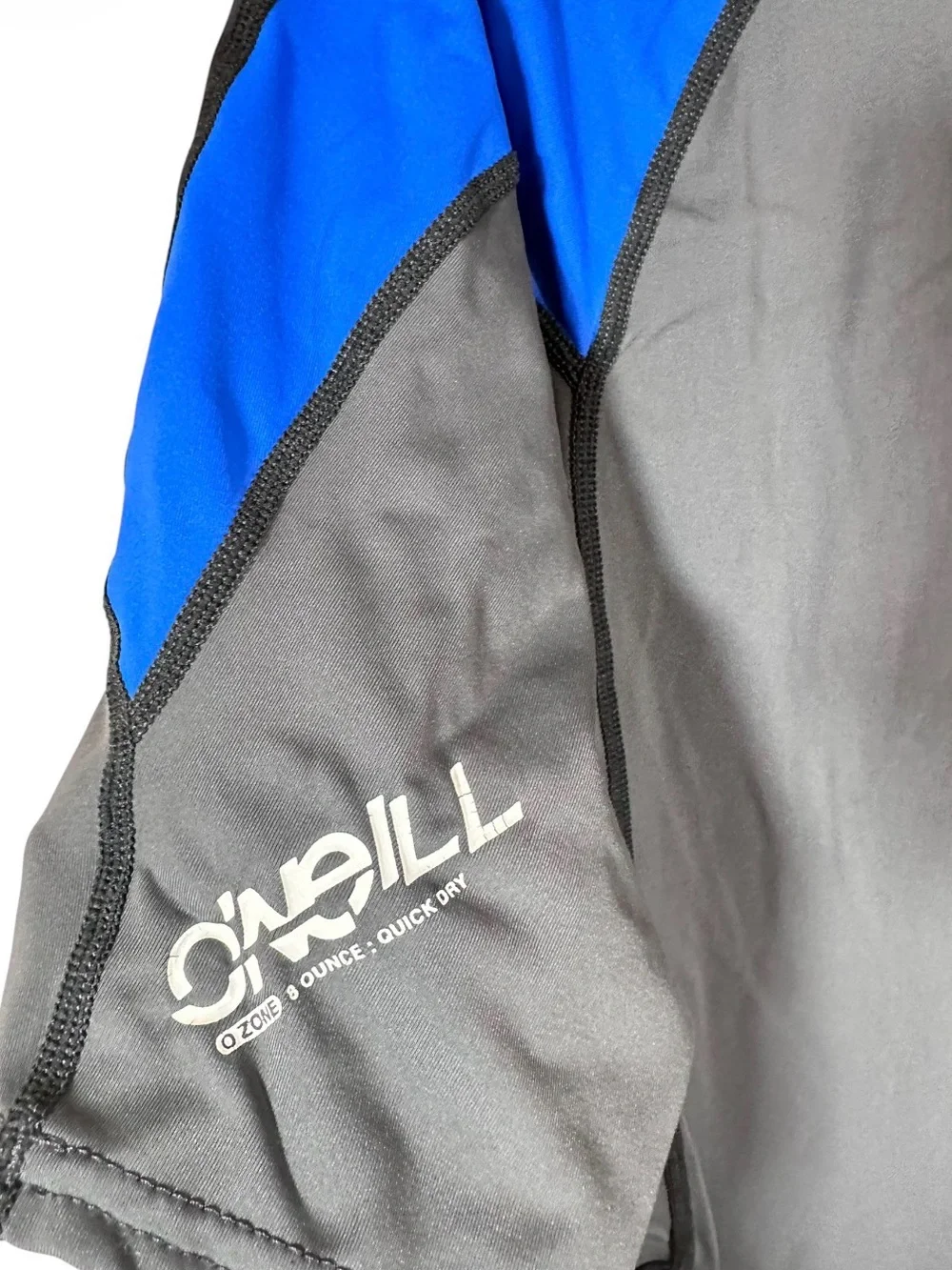 O'Neill Shirt Kids XL Grey Black Basic Skins Rash Guard 50+ UPF Surf